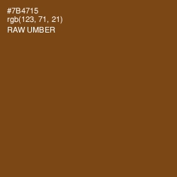 #7B4715 - Raw Umber Color Image